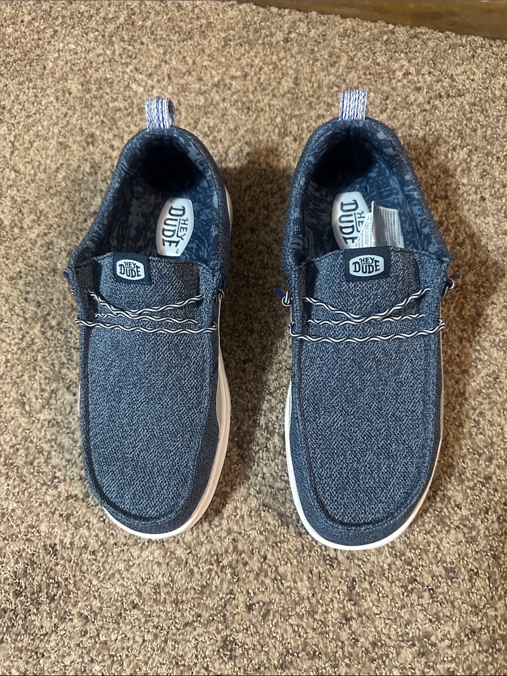 Hey Dude Men's Slip-On Loafers in Navy Blue